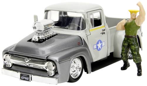 JADA TOYS Street Fighter 1956 Ford Pickup mit Guile Figur Fertigmodell PKW Modell von JADA TOYS