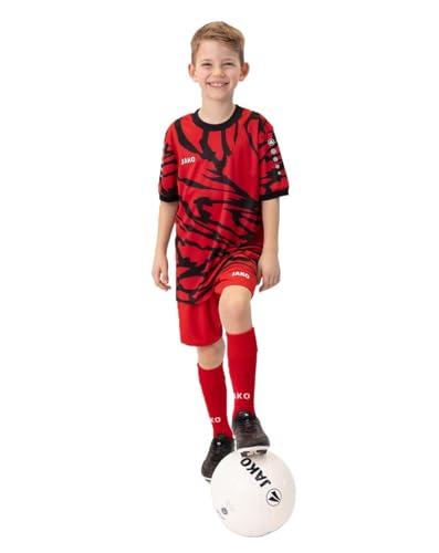 JAKO Kinder Trainings Outfitt Fußball (sportrot/schwarz, 116) von JAKO