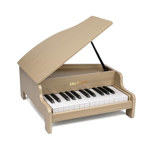 JALOKEE Kinder-Klavier-Tastatur, 25 Tasten Flügel für Kinder, Mini Musik Educational Instrument Spielzeug, Lautstärke einstellbar, Holzspielzeug für Kleinkinder Mädchen Jungen JALOKEE Kinder-Klavier-Tastatur, 25 Tasten Flügel für Kinder, Mini Musik Educational Instrument Spielzeug, Lautstärke einstellbar, Holzspielzeug für Kleinkinder Mädchen Jungen von JALOKEE