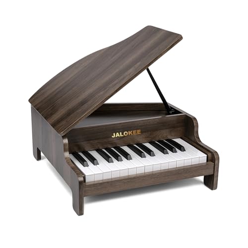 JALOKEE Kinder-Klavier-Tastatur, 25 Tasten Flügel für Kinder, Mini Musik Educational Instrument Spielzeug, Lautstärke einstellbar, Holzspielzeug für Kleinkinder Mädchen Jungen JALOKEE Kinder-Klavier-Tastatur, 25 Tasten Flügel für Kinder, Mini Musik Educational Instrument Spielzeug, Lautstärke einstellbar, Holzspielzeug für Kleinkinder Mädchen Jungen von JALOKEE