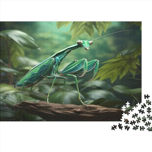 Praying Mantis 1000 Teile Animal Theme Erwachsene Puzzles Educational Game Home Decor Family Challenging Games Geburtstag Entspannung Und Intelligenz 1000pcs (75x50cm) von JALYKA