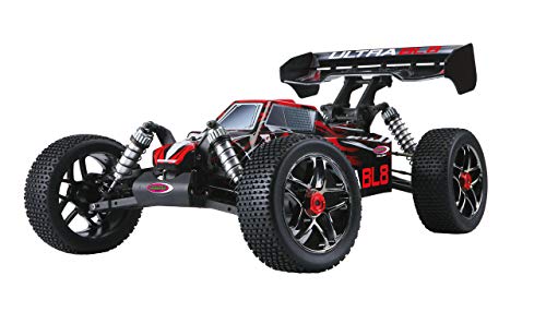 JAMARA 059730 - Ultra BL8 Buggy 1:8 4WD Lipo 2,4GHz - Allrad, Brushless Motor, 60A Regler, spritzwasserfest, 60 KM/h, Öldruckstoßdämpfer, Fahrwerk einstellbar, Antriebswelle aus Stahl, fahrfertig von JAMARA