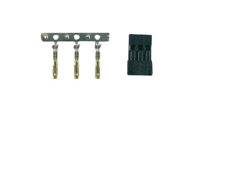 JAMARA 098334 - Servostecker Bausatz Futaba vergoldet Pins 100 Stück von JAMARA