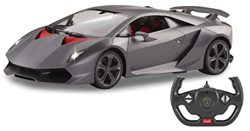 JAMARA 402112 Lamborghini Sesto Elemento 1:14 2,4GHz-offiziell lizenziert, detailgetreuer Innenraum, originalgetreue Lackierung, ferngesteuertes RC Auto, grau von JAMARA