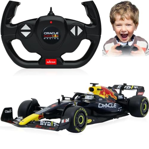 JAMARA 402140 Oracle Red Bull Racing RB18 1:12 Rennwagen RC Car Motorsport Auto ferngesteuert 2,4GHz Modell offiziell lizenziert detailgetreu (Oracle Red Bull Racing RB18 1:12) von JAMARA