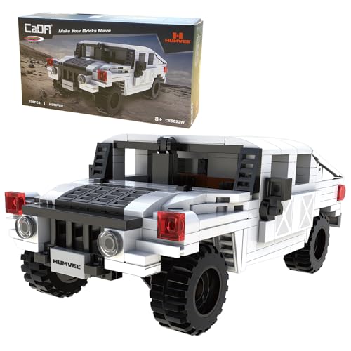 JAMARA 402853 CADA Humvee 1:24 Bricks, Spielzeugauto ab 8 Jahre, Kinder Technik Jungen Toys, Geschenkidee für Kinder, Set aus Klemmbausteinen, Detailgetreu, Heckklappe manuell JAMARA 402853 CADA Humvee 1:24 Bricks, Spielzeugauto ab 8 Jahre, Kinder Technik Jungen Toys, Geschenkidee für Kinder, Set aus Klemmbausteinen, Detailgetreu, Heckklappe manuell von JAMARA