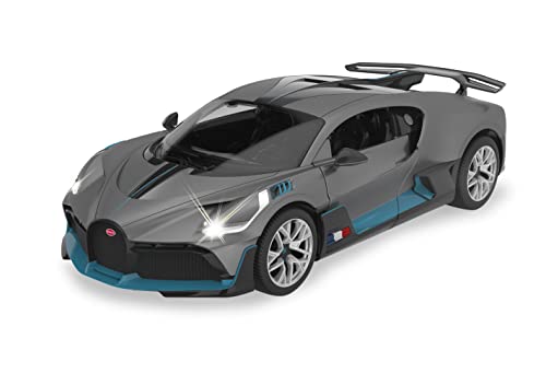 JAMARA 403131 - Bugatti Divo 1:14 2,4 GHz Tür manuell, 11 KM/h, originalgetreue Lackierung, detailgetreuer Innenraum, LED Fahrlicht, Türen können manuell geöffnet werden von JAMARA