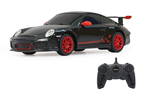 JAMARA 404095 - GT3 RS 1:24 2,4GHz - offiziell lizenziert, bis zu 1 Stunde Fahrzeit bei ca. 9 Km/h, perfekt nachgebildete Details, hochwertige Verarbeitung, schwarz von JAMARA