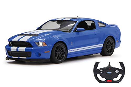 JAMARA 404540 - Shelby GT500 1:14 2,4GHz - offiziell lizenziert, bis 1 Std. Fahrzeit bei 11 Km/h, LED, Perfekt nachgebildete Details, detaillierter Innenraum,hochwertige Verarbeitung, blau von JAMARA