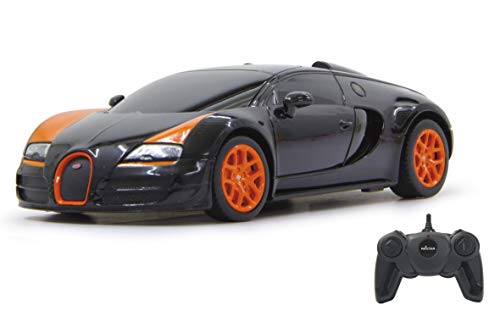 JAMARA 404551 - Grand Sport Vitesse 1:24 2,4GHz - offiziell lizenziert, bis zu 1 Stunde Fahrzeit bei ca. 9 Km/h, perfekt nachgebildete Details, hochwertige Verarbeitung schwarz/orange von JAMARA