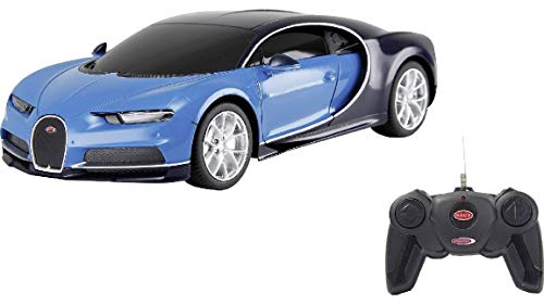 JAMARA Bugatti Chiron 1:24 2,4GHz - offiziell lizenziert, bis zu 1 Std Fahrzeit bei ca. 9 Km/h, perfekt nachgebildete Details, hochwertige Verarbeitung, Blue von JAMARA