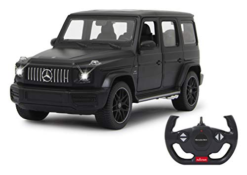 JAMARA 405176 - Mercedes-AMG G63 1:14 2,4GHz - offiziell lizenziert, bis zu 1 Stunde Fahrzeit bei ca. 11 Kmh, perfekt nachgebildete Details, hochwertige Verarbeitung, Schwarz von JAMARA