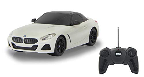 JAMARA 405189 BMW Z4 Roadster 1:24 2,4GHz-offiziell lizenziert, 1 Stunde Fahrzeit bei ca. 9 Km/h, perfekt nachgebildete Details, hochwertige Verarbeitung, Weiss, OneSize von JAMARA