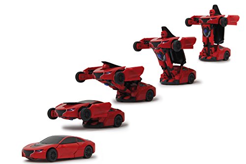 JAMARA 410045 Robibot Die Cast 1/32 transformable rot-2in1 Transformation zum Roboter oder Fahrzeug auf Knopfdruck, frei fahrende Räder, profilierte Gummireifen, Karosserie Metall/Kunststoff JAMARA 410045 Robibot Die Cast 1/32 transformable rot-2in1 Transformation zum Roboter oder Fahrzeug auf Knopfdruck, frei fahrende Räder, profilierte Gummireifen, Karosserie Metall/Kunststoff von JAMARA