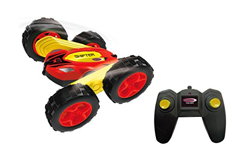 JAMARA 410066 - Shifter Stuntcar 2,4G 4WD - schnelle 360° Drehungen um eigene Achse, Überschlagresistent, Allradantrieb, überwindet Fast jedes Hindernis & Extreme Steigungen, Yellow von JAMARA