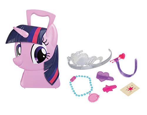 JAMARA 410099 - Koffer Twilight Sparkle-6-Teiliges Spieleset, stylen wie eine Prinzessin, Stabiler und handlicher Tragekoffer, kindgerechte My Little Pony Design, pink von JAMARA