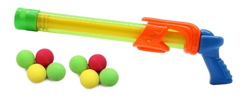 JAMARA 460313 - Mc Fizz Fizzy Balls - 2 in 1 Wasserpistole mit Softbällen, Wasser spritzen oder Bälle schießen, Pumpsystem, leicht zu bedienen, Spritzreichweite ca. 7 m - Ballreichweite ca. 9 m, grün von JAMARA