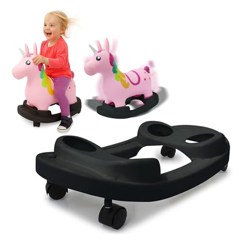 JAMARA 460332 Hüpftier Mobil Board 2in1 - Spielzeug Zubehör für Hüpfpspielzeug, Geschenkidee für Jungen und Mädchen, Roll- oder Schaukelfunktion, Bouncy Animals, schwarz JAMARA 460332 Hüpftier Mobil Board 2in1 - Spielzeug Zubehör für Hüpfpspielzeug, Geschenkidee für Jungen und Mädchen, Roll- oder Schaukelfunktion, Bouncy Animals, schwarz von JAMARA