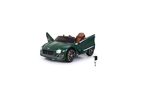 JAMARA 460333 - Ride-on Bentley EXP12 12V - 2-Gang, leistungsstarker Antriebsmotor und Akku für lange Fahrzeit, Ultra-Grip Gummiring am Rad, AUX- und USB-Anschluss, LED-Scheinwerfer, Flügeltüren, grün, Groß von JAMARA