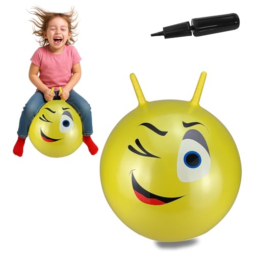 JAMARA 460459 Hüpfball Eye 550mm HoppyDoo - Spielzeug für Kinder, Hüpfspielzeug Baby Indoor/Outdoor, Geschenk für Kids, Gartenspielzeug, Bouncy, Pflegeleicht, BPA frei, mit Pumpe JAMARA 460459 Hüpfball Eye 550mm HoppyDoo - Spielzeug für Kinder, Hüpfspielzeug Baby Indoor/Outdoor, Geschenk für Kids, Gartenspielzeug, Bouncy, Pflegeleicht, BPA frei, mit Pumpe von JAMARA