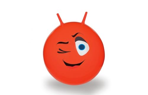 JAMARA 460460 - Hüpfball Eye - BPA-Frei, bis 50 kg, fördert den Gleichgewichtssinn und die motorischen Fähigkeiten, robust und widerstandsfähig, pflegeleicht, rot von JAMARA