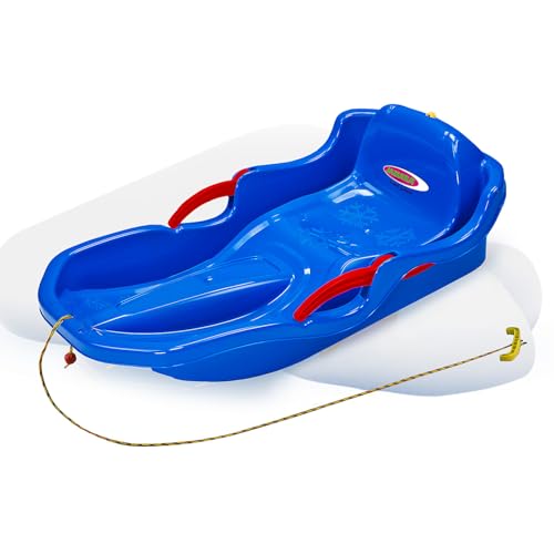 JAMARA 460539 Snow Play Bob Comfort 80 cm blau mit Bremse-Lenken durch Bremshebel, aerodynamische Bauweise, langlebiger, schlagzäher Kunststoff-bequemer, ergonomischer Sitz JAMARA 460539 Snow Play Bob Comfort 80 cm blau mit Bremse-Lenken durch Bremshebel, aerodynamische Bauweise, langlebiger, schlagzäher Kunststoff-bequemer, ergonomischer Sitz von JAMARA