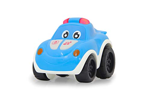 JAMARA 460547 - My Little Car - Hupe, Motorgeräusch, Musik, Bblinkende Lichter, Rückzugmotor, blau von JAMARA