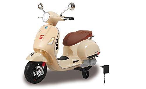 JAMARA 460599 - Ride-on Vespa GTS 125 - Leistungsstarker Antriebsmotor und Akku, SD-Karten Slot, AUX-/ USB-Anschluss, Ultra-Grip Gummiring am Rad, Stützräder, LED-Scheinwerfer, beige JAMARA 460599 - Ride-on Vespa GTS 125 - Leistungsstarker Antriebsmotor und Akku, SD-Karten Slot, AUX-/ USB-Anschluss, Ultra-Grip Gummiring am Rad, Stützräder, LED-Scheinwerfer, beige von JAMARA