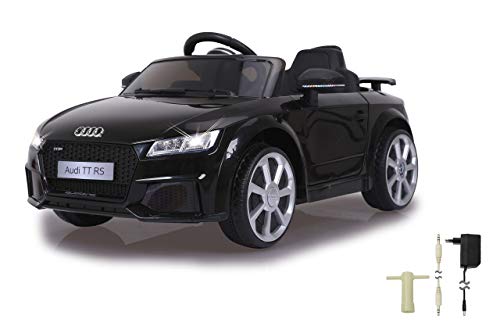 JAMARA 460681 - Ride-on Audi TT RS 12V - Softanlauf, 2-Gang, Ultra-Gripp Gummiring, AUX- und USB-Anschluss, LED, 2 leistungsstarke Antriebsmotoren und Akku für lange Fahrzeiten bis zu 90 Min. Groß von JAMARA