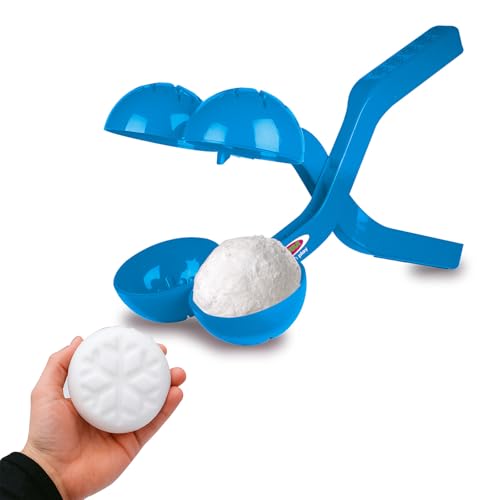 JAMARA 461147 Snow Play Schneeballzange Duo 38cm - Kinder Schneeball Snow Zange, Schneekugel Maker, Geschenkidee für Jungen und Mädchen, Schneebälle in Sekunden Formen, Blau JAMARA 461147 Snow Play Schneeballzange Duo 38cm - Kinder Schneeball Snow Zange, Schneekugel Maker, Geschenkidee für Jungen und Mädchen, Schneebälle in Sekunden Formen, Blau von JAMARA