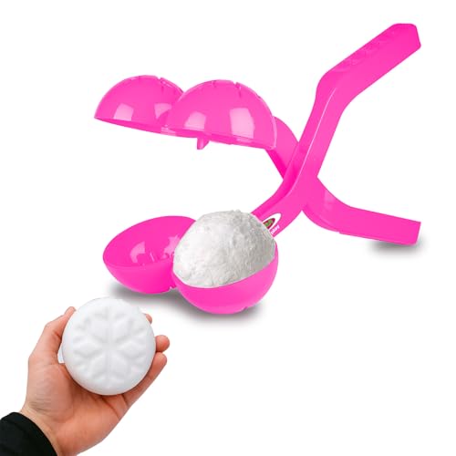 JAMARA 461150 Snow Play Schneeballzange Duo 38cm - Kinder Schneeball Snow Zange, Schneekugel Maker, Geschenkidee für Jungen und Mädchen, Schneebälle in Sekunden Formen, Pink JAMARA 461150 Snow Play Schneeballzange Duo 38cm - Kinder Schneeball Snow Zange, Schneekugel Maker, Geschenkidee für Jungen und Mädchen, Schneebälle in Sekunden Formen, Pink von JAMARA