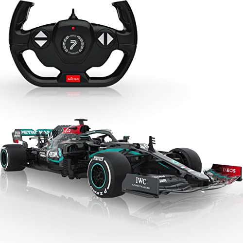 JAMARA 402106 Mercedes AMG F1 W11 EQ Performance 1:12 Rennwagen RC Car Auto ferngesteuert 2,4GHz Modell offiziell lizenziert detailgetreu (Mercedes AMG F1 W11 EQ Performance 1:12 Grau) von JAMARA