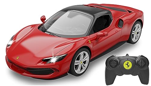 JAMARA Ferrari 296 GTS 1:16 2,4GHz -transparente Windschutzscheibe, LED Licht, RC-Auto von JAMARA