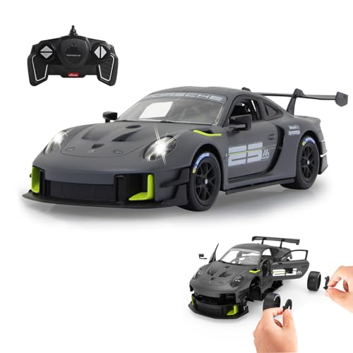 JAMARA Porsche 911 GT2 RS Clubsport 25 1:18 grau 2,4 GHz Bausatz - Offiziell lizenziert, detailgetreuer Innenraum, originalgetreue Lackierung, transparente Windschutzscheibe, LED Licht, RC-Bausatz JAMARA Porsche 911 GT2 RS Clubsport 25 1:18 grau 2,4 GHz Bausatz - Offiziell lizenziert, detailgetreuer Innenraum, originalgetreue Lackierung, transparente Windschutzscheibe, LED Licht, RC-Bausatz von JAMARA
