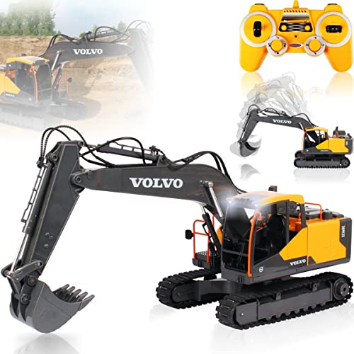 JAMARA Volvo Excavator EC160E Baustellenfahrzeug 1:16 ferngesteuert 2,4 GHz offiziell lizenziert (Volvo EC160E) von JAMARA