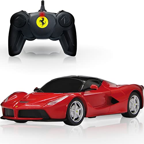 JAMARA 46875 Ferrari LaFerrari RC Car Auto ferngesteuert 1:24 2,4GHz Modell offiziell lizenziert detailgetreu (Ferrari LaFerrari Rot) von JAMARA