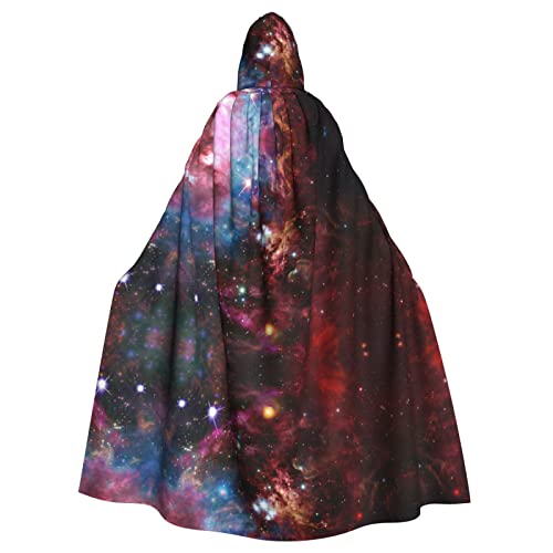 JAMCHE Nacht Himmel Weltraum Druck Kapuzenumhang für Weihnachten Halloween Cosplay Kostüme von JAMCHE