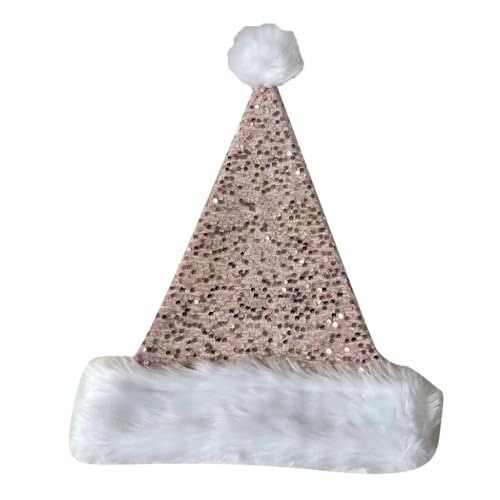 JAMNGHB Pailletten Weihnachten Headwear Caps Dicker Plüsch für Neujahr Weihnachtsfeier von JAMNGHB