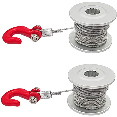 JANZU Servo-Radtrommel für Seilwinde, 2 Stück, 25T, für Auto auf 1/10 RC TRX4 Axial SCX10 90046 D90 D110 JANZU Servo-Radtrommel für Seilwinde, 2 Stück, 25T, für Auto auf 1/10 RC TRX4 Axial SCX10 90046 D90 D110 von JANZU