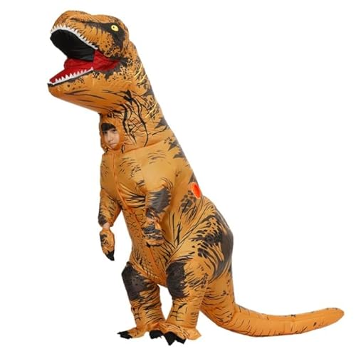 JASHKE Aufblasbare T-Rex-Kostüme Dinosaurier-Kostüm Aufblasbares Dinosaurierkostüm Kinder für Halloween, Weihnachten,Ostern,Erntedankfest,St Patrick's von JASHKE