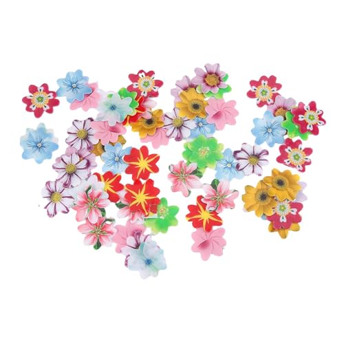 120PCS Essbare Blumen Cupcake Topper, Essbare Kirschblüten Blumendeko Essbare Tortendeko Cupcake Deko Hochzeitstorte Party Dessert Lebensmittel Dekor für Hochzeit Geburtstag Babyparty von JAWSEU