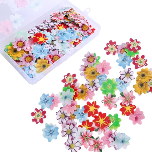 300PCS Essbare Blumen Cupcake Topper, Essbare Kirschblüten Blumendeko Essbare Tortendeko Cupcake Deko Hochzeitstorte Party Dessert Lebensmittel Dekor für Hochzeit Geburtstag Babyparty von JAWSEU