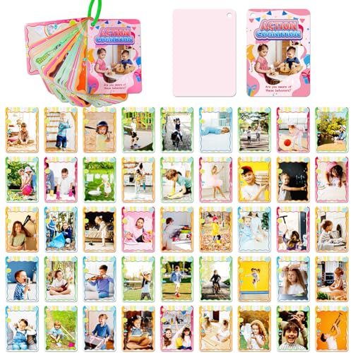 Flash Karten Kinder, Englische Fotokarten Bunte Baby Lernkarten Lernkarten Kognitives Für Verhalten, Interaktives Lernkarten Buchstaben Lernen Lernspiele Englische Fotokarten für Kinder von JAWSEU