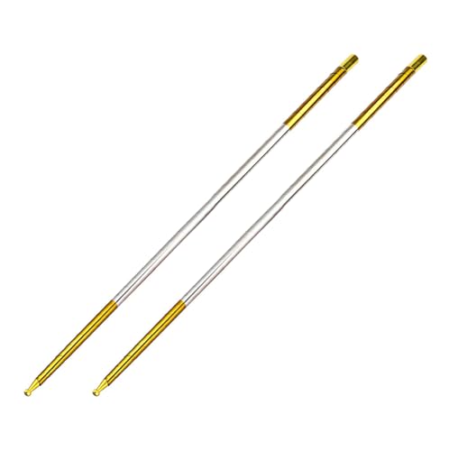 JAWSEU 2pcs Magischer Zauberstab, Magic Metall Pocket Stick Taschenstab Pocket Staff Tragbare Ausziehbarer Zauberstab für Magier Bühnenleistung Pocket Prop Requisiten Zaubertricks Zubehö 150CM von JAWSEU