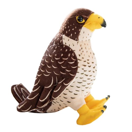 JAWSEU Adler Plüschtier, Niedliche Adler Stofftier Gefüllte Plüschpuppe Weiches Adler Kuscheltiere Plüsch Kissen Gefüllte Adler Weiches Wurfkissen Tier Spielzeug Kuschelkissen Geschenk für Kinder von JAWSEU