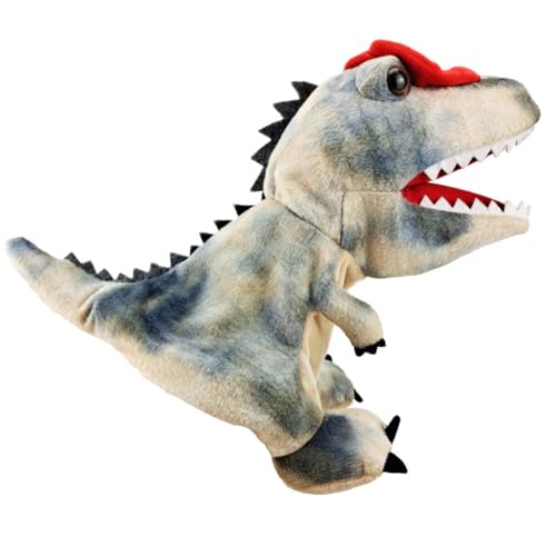 JAWSEU Dinosaurier Handpuppen Dinosaurier Spielzeug, Dinosaurier Puppen für Kinder Dinosaurier Kuscheltiere Fingerpuppen Tier Handpuppen Spielzeug Rollenspiel Vorschulunterricht Geschenk für Kinder von JAWSEU