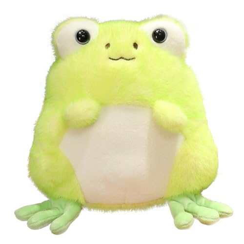 JAWSEU Frosch Gefüllte Plush Toy, Frosch Kuscheltier Grün Frosch Plüschkissen Frosch Stofftier Kawaii Frosch Plüschtier Stofftier Soft Langbeinige Frosch Puppen Dekoration Kissen Geschenk fur Kinder von JAWSEU