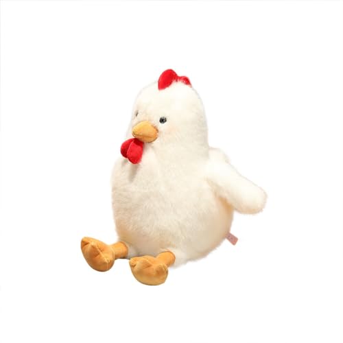 JAWSEU Huhn Plüschtier, Stofftier Küken Weiches Spielzeug Niedliches Huhn Plüschpuppe Spielzeug, Realistisches Plüsch Huhn Spielzeug Plüsch Kissen Küken Figur Huhn Kissen Plüsch Kuscheltier Spielzeug von JAWSEU