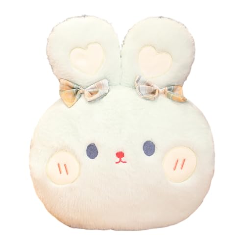 JAWSEU Kaninchen Plüschkissen Kaninchen Plüschtier Kuscheltie süßes Kaninchen Stofftier Kaninchen Plüschtier Stofftier Plüsch Kaninchen Baby Plüschfigur Dekokissen Spielzeug Geschenk für Kinder von JAWSEU