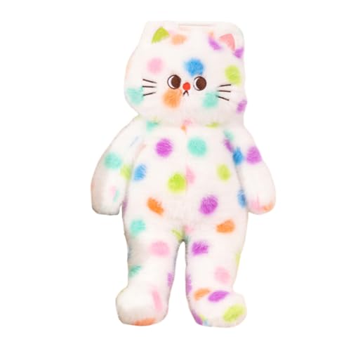 JAWSEU Katze Plüschtier Stofftier Kawaii Katze Plüsch Kissen Spielzeug Kätzchen Wurfkissen Katze Kuscheltier Stofftier Spielzeug Cartoon Plüsch Kätzchen Tierfiguren Spielzeug Geschenk für Kinder von JAWSEU